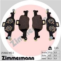 Remblokkenset, schijfrem ZIMMERMANN, u.a. fÃ¼r BMW