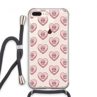 Chicks before dicks: iPhone 7 PLUS Transparant Hoesje met koord