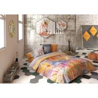 Dekbedovertrek set Lois CORSO P. Oranje Bed van 90 150 x 230 cm 3 Onderdelen