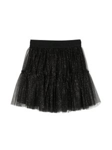 MSGM Kids jupe en tulle à volants superposés - Noir