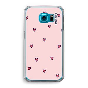 Hartjes: Samsung Galaxy S6 Transparant Hoesje