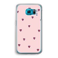 Hartjes: Samsung Galaxy S6 Transparant Hoesje