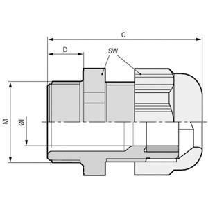 LAPP 53113310 Wartel M16 Polycarbonaat Zwart (RAL 9005) 100 stuk(s)