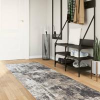 VidaXL Vloerkleed wasbaar anti-slip 80x300 cm meerkleurig