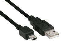 InLine 33107 USB-kabel 2 m USB A Mini-USB B Zwart - thumbnail