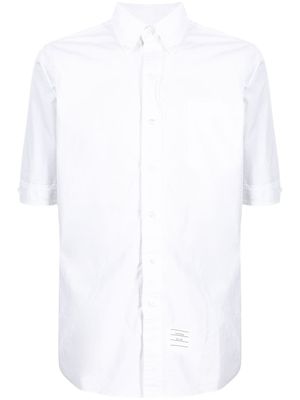 Thom Browne chemise à bande tricolore - Blanc
