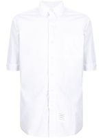 Thom Browne chemise à bande tricolore - Blanc - thumbnail