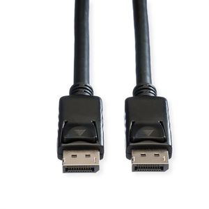 ROLINE DisplayPort kabel, DP-DP, v1.2, M - M, TPE, zwart, 5 m