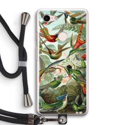 Haeckel Trochilidae: Pixel 3 Transparant Hoesje met koord