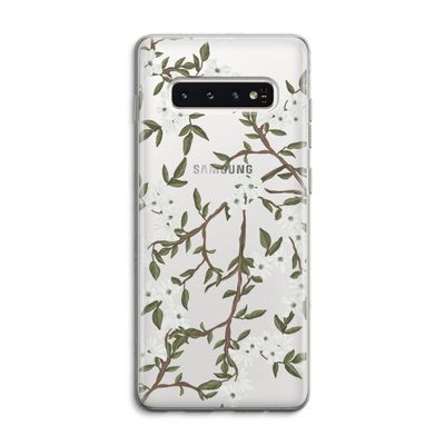 Blossoming spring: Samsung Galaxy S10 4G Transparant Hoesje