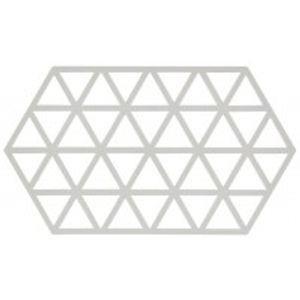 Zone Denmark - siliconen onderzetter Triangle - lichtgrijs - 24 x 14 cm