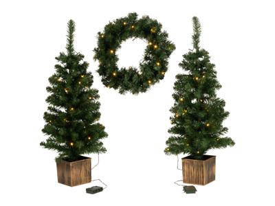 LIVARNO home LED-kerstbomen en -krans