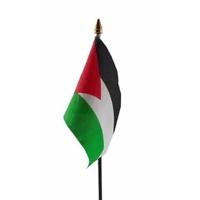 Palestina - mini vlaggetje van 10 x 15 cm op stokje - Landen vlag - H27 cm - thumbnail