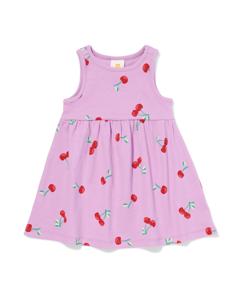 HEMA Babyjurk Rib Kersen Paars (paars)