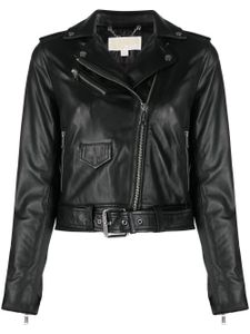 Michael Michael Kors veste de moto à coupe crop - Noir