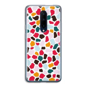 Colored Giraffe: OnePlus 7 Pro Transparant Hoesje