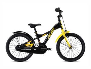 Aldo 18 inch powerbike zwart/geel ( 9273 )