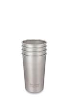 Klean Kanteen Steel Pint 473Ml/16Oz 4 Pack Drinkbeker Brushed Stainless 473 ml