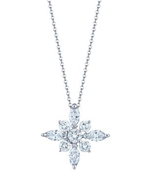 KWIAT collier en platine à pendentif orné de diamants - Argent