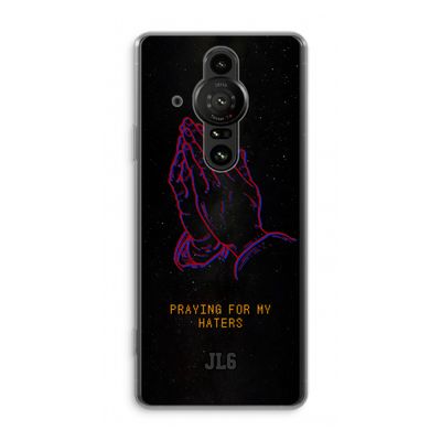 Praying For My Haters: Sony Xperia Pro-I Transparant Hoesje