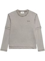 AMI Paris sweat à logo brodé - Gris