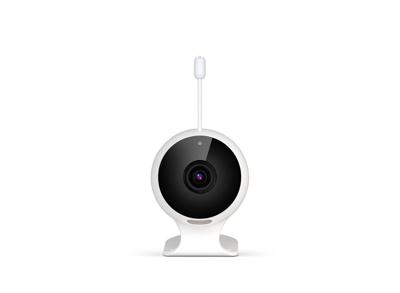 Qnect Wifi Smart Baby Monitor Set - Inclusief Camera - Wit