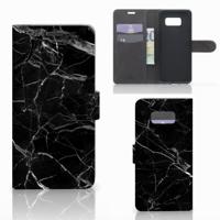 Samsung Galaxy S8 Plus | Bookcase | Marmer Zwart - Origineel Cadeau Vader