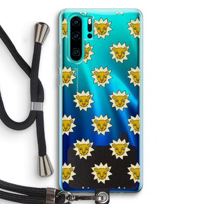 Leeuwenkoppen: Huawei P30 Pro Transparant Hoesje met koord