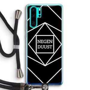 Negenduust geometrisch: Huawei P30 Pro Transparant Hoesje met koord