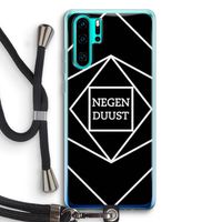 Negenduust geometrisch: Huawei P30 Pro Transparant Hoesje met koord