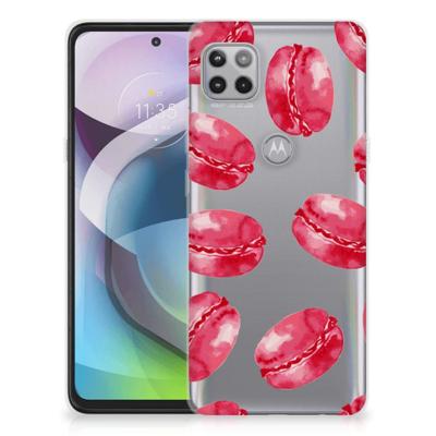 Motorola Moto G 5G | Siliconen Case | Pink Macarons