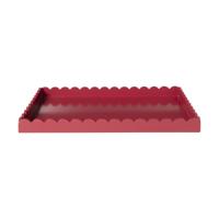 Plateau geschulpt - rood - 3x20x30 cm