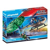 PLAYMOBIL City Action Politiehelikopter Parachute Achtervolging 70569 - thumbnail