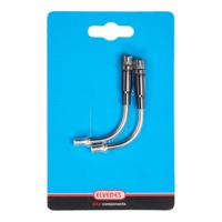 Elvedes verstelbare v-brake bochtjes 90° rvs kort model (2 stuks)