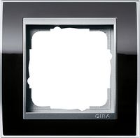 Gira Event Clear Zwart / Aluminum 1-voudig