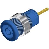 SKS Hirschmann SEB 2630 S1,9 Veiligheids-labconnector, female Bus, inbouw verticaal Stift-Ø: 4 mm Blauw 1 stuk(s)