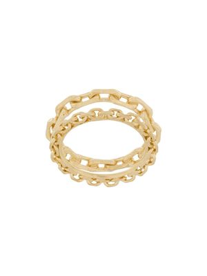 Wouters & Hendrix bague à détail de chaîne - Or