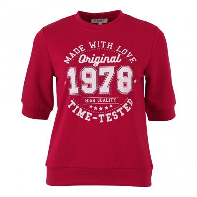 Enjoy - Rood | Dames | Top | Rood | XXL | regular | Kamst mode
