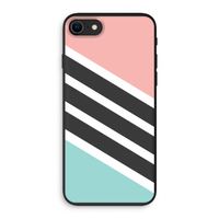 Strepen pastel: iPhone SE 2020 Biologisch afbreekbaar hoesje