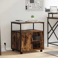 Kantoor kast Gerookt eiken 60 x 46 x 67 cm Bewerkt hout