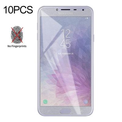 10 stuks non-Full matte Frosted gehard glas film voor Galaxy J4