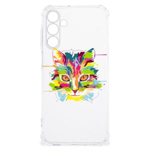 Samsung Galaxy A15 Stevig Bumper Hoesje Cat Color