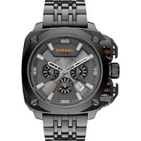 Diesel chronograaf grijze wijzerplaat grijs Ion-plated Herenhorloge DZ7344