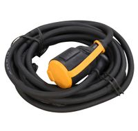 Verlengkabel Professioneel 1-voudig 5 meter zwart 230V 3x1,5mm2