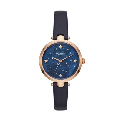 Horlogeband Kate Spade New York KSW1387 Leder Zwart 6mm