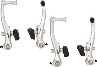 Saccon V-brake set voor en achter aluminium - zilver