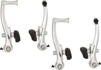 Saccon V-brake set voor en achter aluminium - zilver