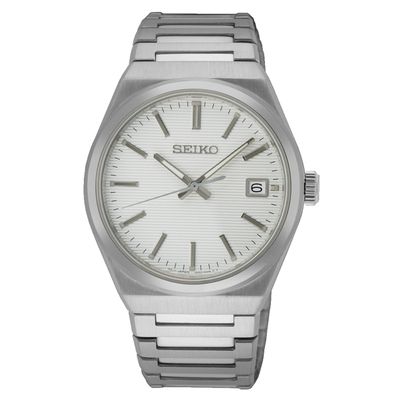 Seiko SUR553P1 Horloge staal zilverkleurig-wit 39,0 mm