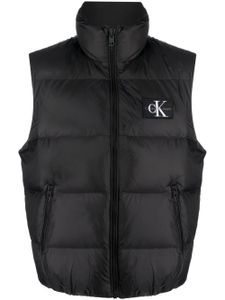 Calvin Klein gilet matelassé à patch logo - Noir