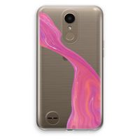 Paarse stroom: LG K10 (2017) Transparant Hoesje